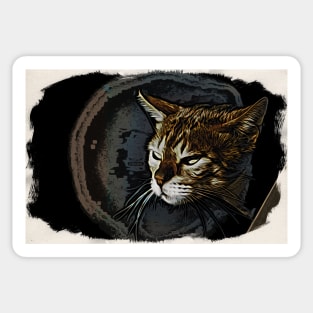 Bengal cat / Maléa is looking for the goblin - children's book WolfArt Sticker